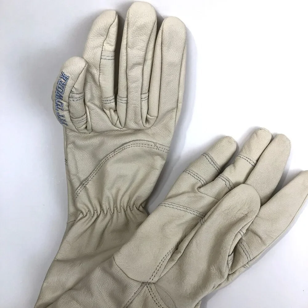 StoneBreaker Leather Rose Gloves Goatskin Sz S Gauntlet 'Fit to Work' Patented